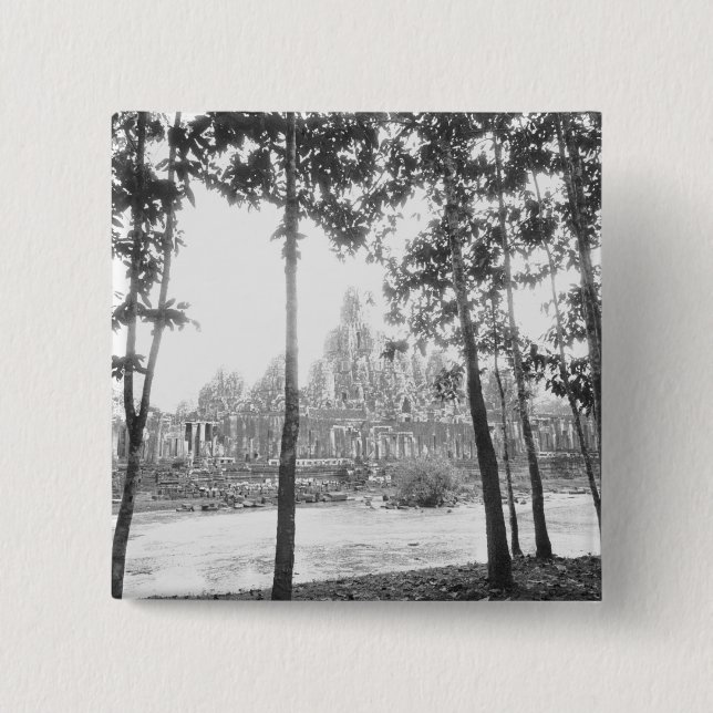 Angkor Kambodja, Utsikt över Bayon Knapp (Framsida)