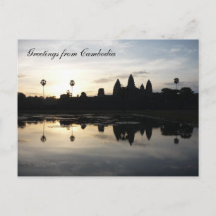 angkor reflektera vykort