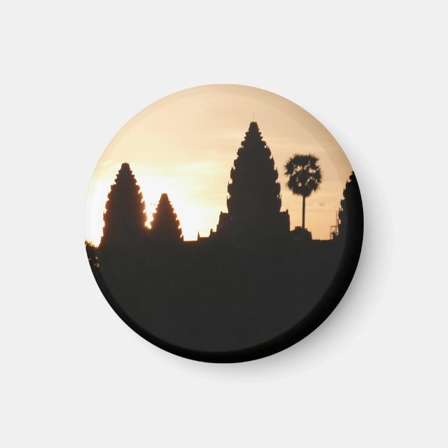 angkor silhouette temple magnet (Framsidan)