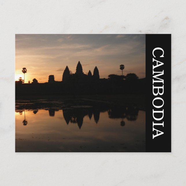 angkor soluppgång vykort (Framsida)