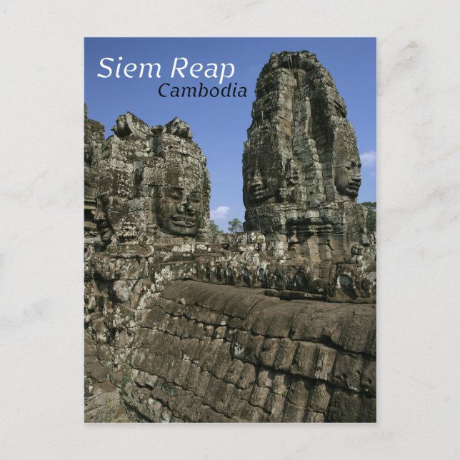 Angkor-tempel i Kambodja Vykort (Framsida)