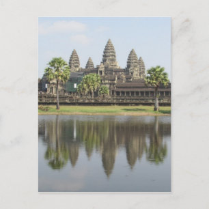 angkor tempelreflektion vykort