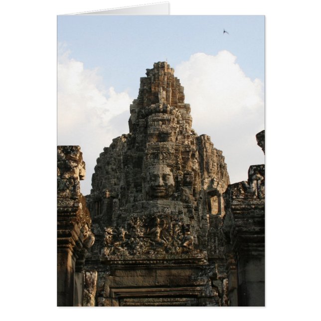 angkor thom cambodia hälsningskort (Framsidan)