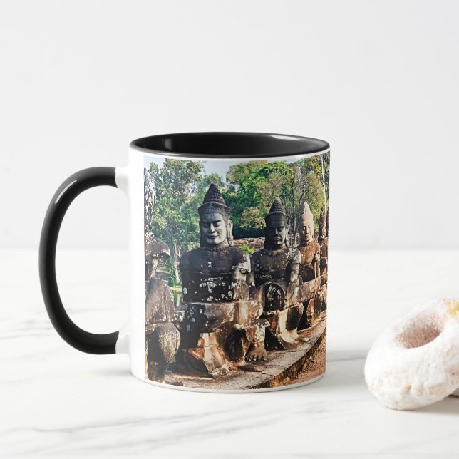 Angkor Thom God Statues  Mugg (Med munk)