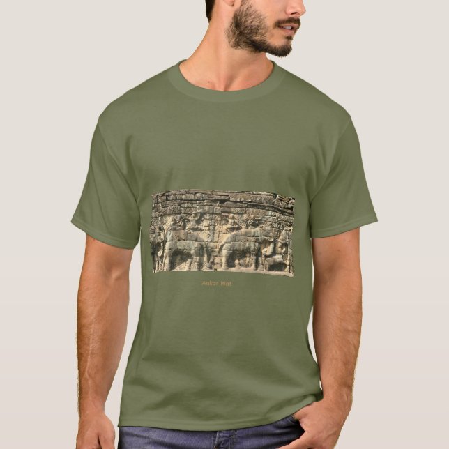 Angkor Wat, Basrelief. T Shirt (Framsida)