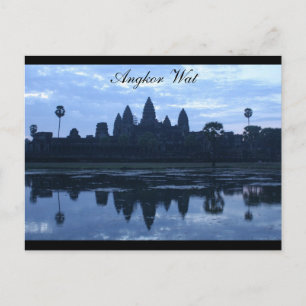 angkor wat blue vykort