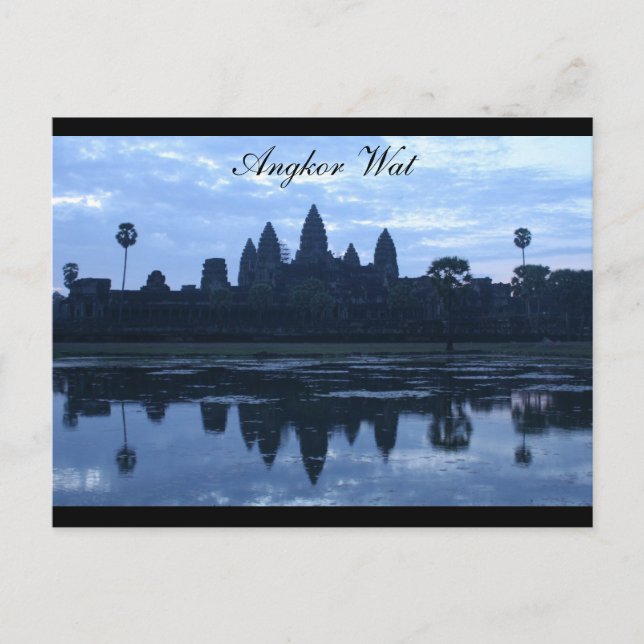 angkor wat blue vykort (Framsida)