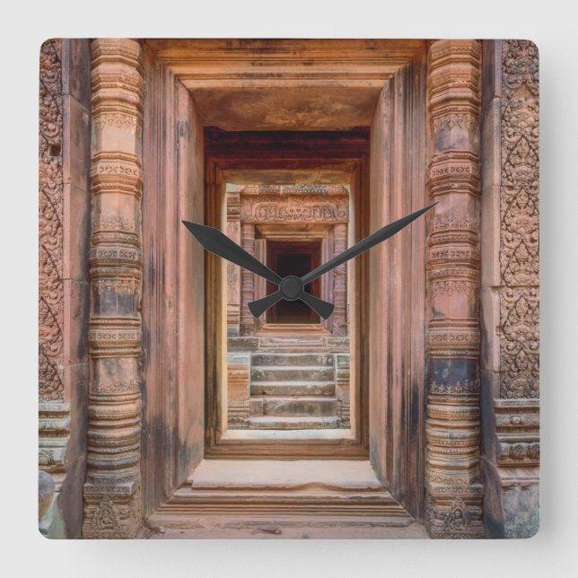 Angkor Wat Entryway, Kambodja Fyrkantig Klocka (Framsida)