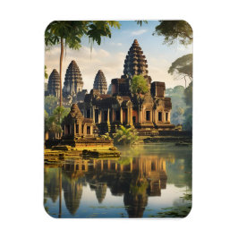 Angkor Wat, gammalt Khmer temple Magnet