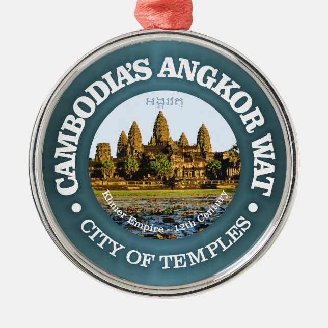 Angkor Wat Julgransprydnad Metall (Framsidan)