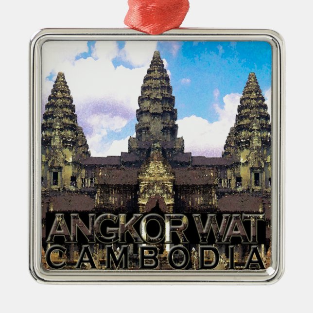 Angkor Wat Julgransprydnad Metall (Framsidan)