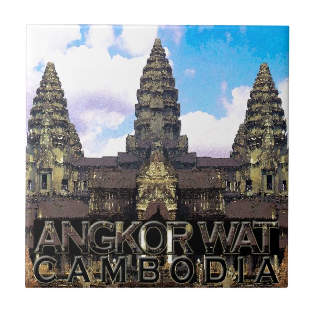 Angkor Wat Kakelplatta (Framsidan)