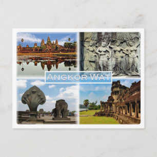 ANGKOR WAT - Kambodja - Awatdevatasuppeleve - Naga Vykort