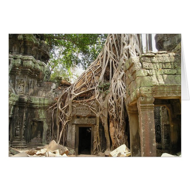 Angkor Wat Kambodja Hälsningskort (Framsidan Horizontal)