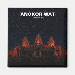 Angkor Wat Kambodja i Night Magnet