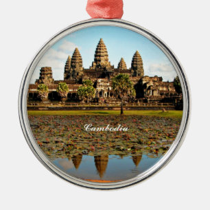 Angkor Wat, Kambodja Julgransprydnad Metall