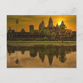 Angkor Wat Kambodja Khmer Temple Helg Vykort