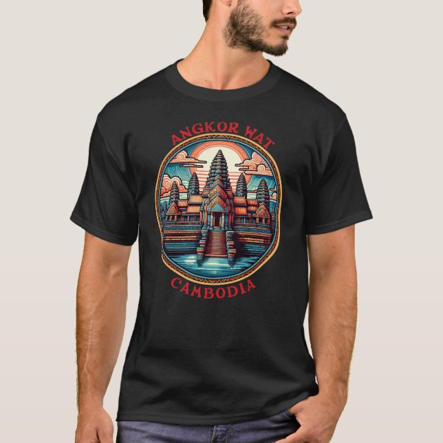 Angkor Wat, Kambodja T Shirt (Framsida)