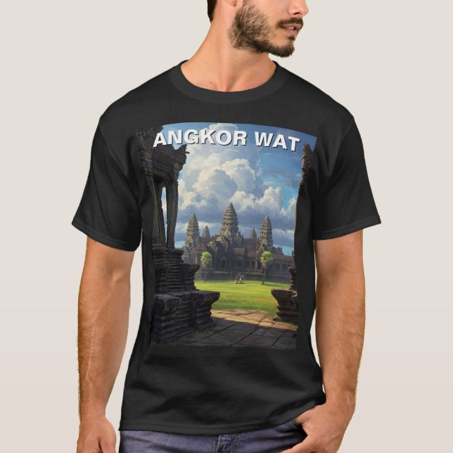 Angkor Wat Kambodja T Shirt (Framsida)