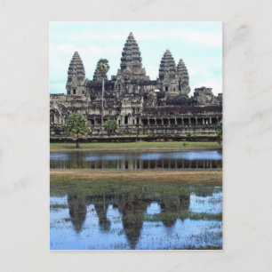 Angkor Wat Kambodja Temple Travel Photography Vykort