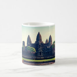 Angkor Wat Kambodja vid Dawn Kaffemugg