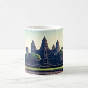 Angkor Wat Kambodja vid Dawn Kaffemugg