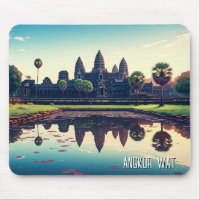 Angkor Wat Kambodja vid Dawn