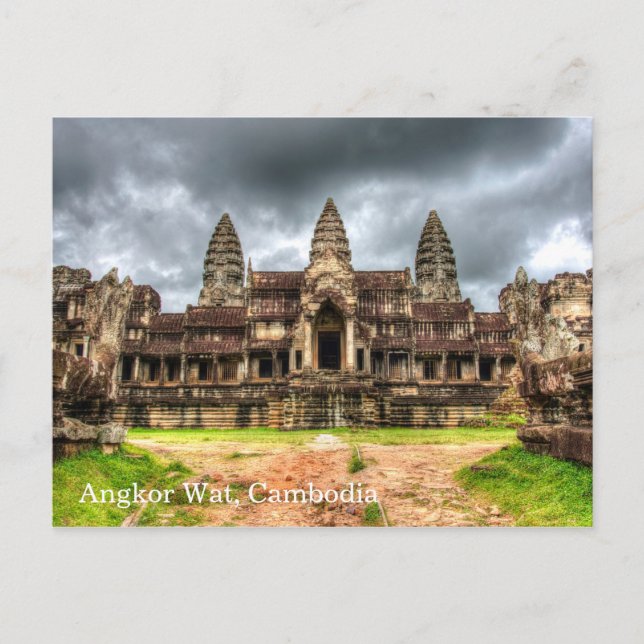 Angkor Wat Kambodja Vykort (Framsida)