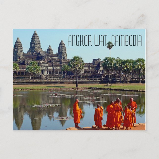 Angkor Wat Kambodja vykort (Framsida)