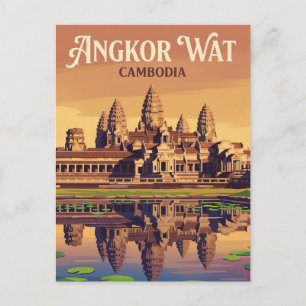 Angkor Wat Kambodja Vykort
