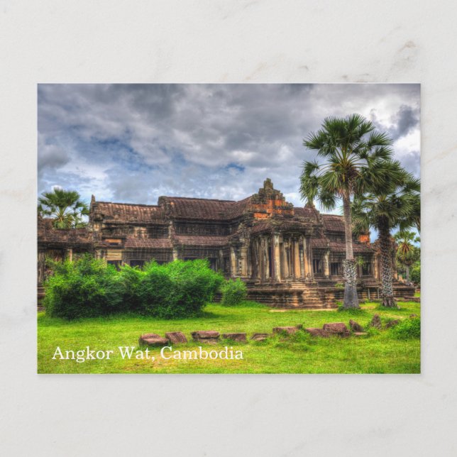 Angkor Wat Kambodja Vykort (Framsida)
