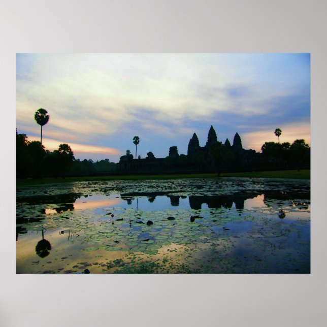 Angkor Wat Morgon, Kambodja Poster (Framsidan)