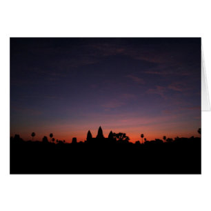 Angkor Wat på soluppgången (kortet) Hälsningskort