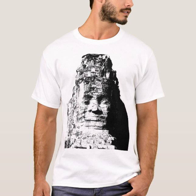Angkor Wat stort ansikte T Shirt (Framsida)