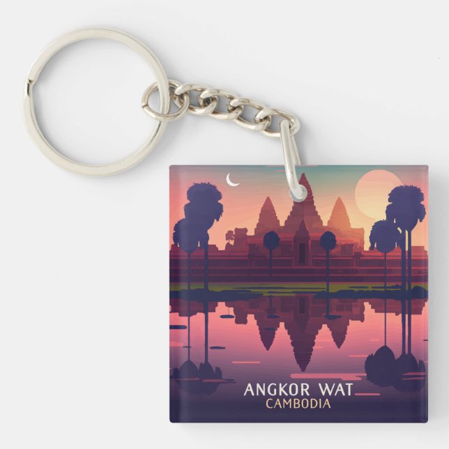 Angkor Wat Sunrise Kambodja Siem Rap Retro (Framsidan)