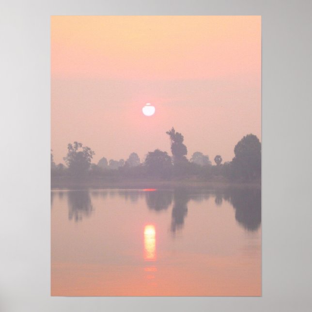 ’Angkor Wat Sunset’ Poster (Framsidan)