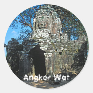 Angkor wat, Ta som temple - Kambodja, Asien Runt Klistermärke