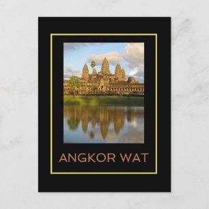 Angkor Wat Temple Kambodja Travel Photo Vykort