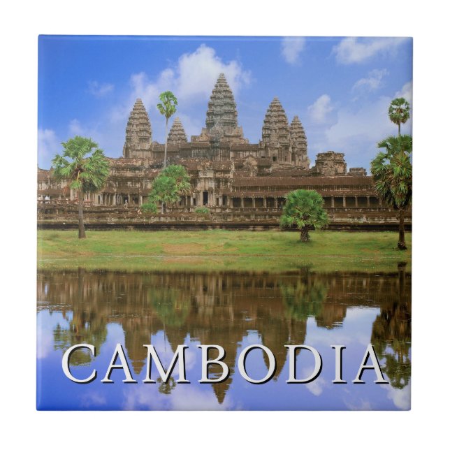 Angkor Wat Temple | Kampuchea, Kambodja Kakelplatta (Framsidan)