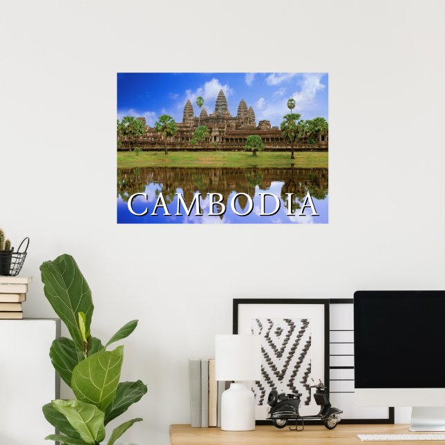 Angkor Wat Temple | Kampuchea, Kambodja Poster (Hemmakontoret)