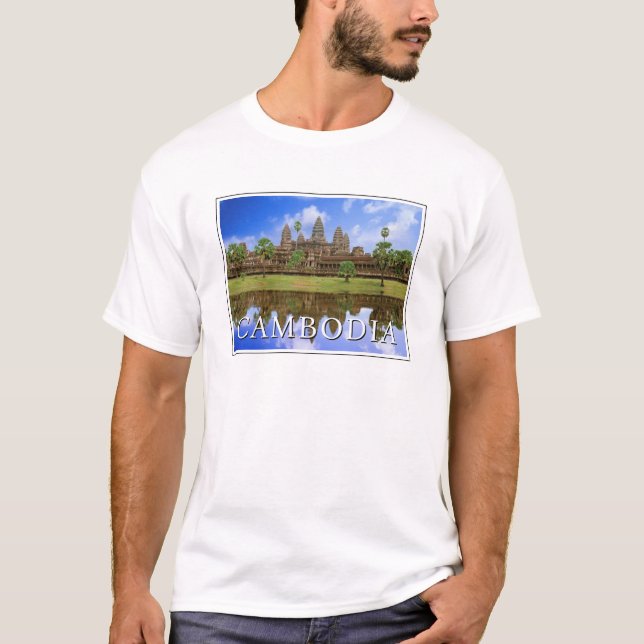 Angkor Wat Temple | Kampuchea, Kambodja T Shirt (Framsida)
