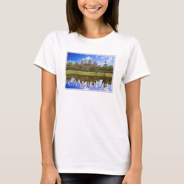 Angkor Wat Temple | Kampuchea, Kambodja T Shirt (Framsida)
