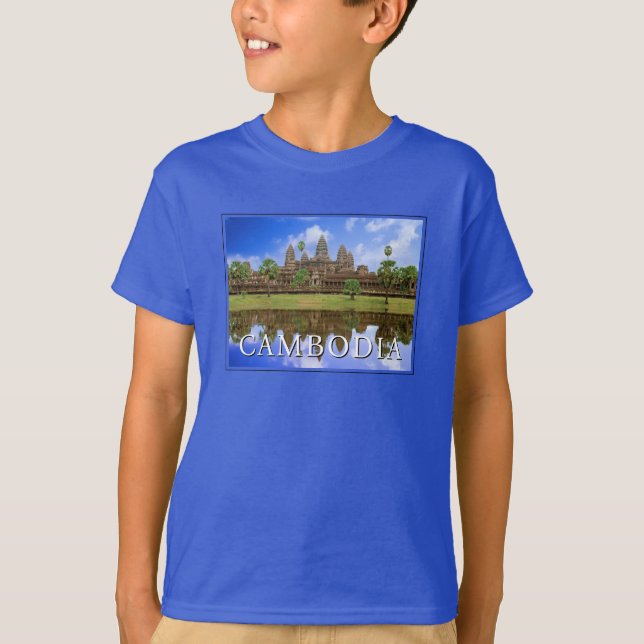 Angkor Wat Temple | Kampuchea, Kambodja T Shirt (Framsida)