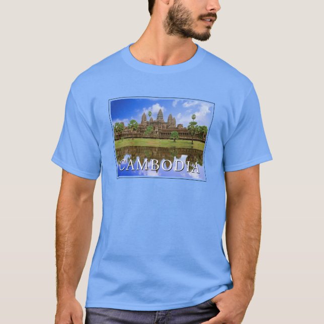 Angkor Wat-templet | Kampuchea, Kambodja T Shirt (Framsida)