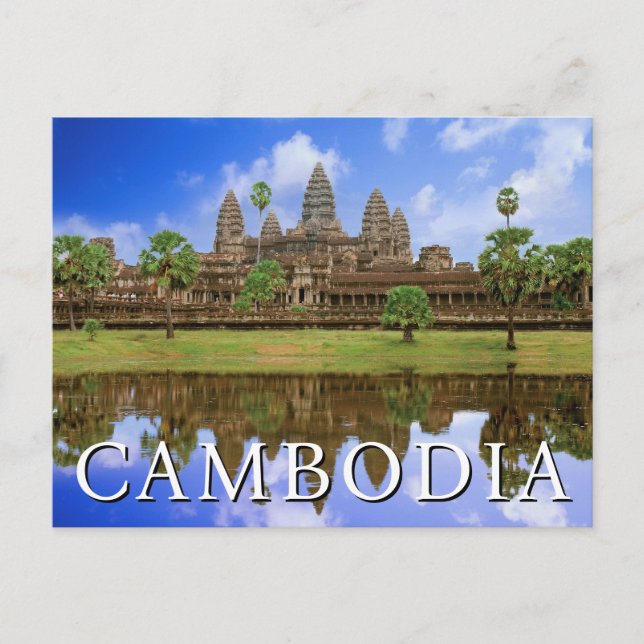 Angkor Wat-templet | Kampuchea, Kambodja Vykort (Framsida)
