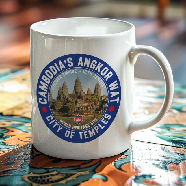 Angkor Wat – The Heart of Cambodia Kaffemugg (Skapare uppladdad)