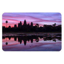 Angkor Wat Twilight Flexible Photo Magnet