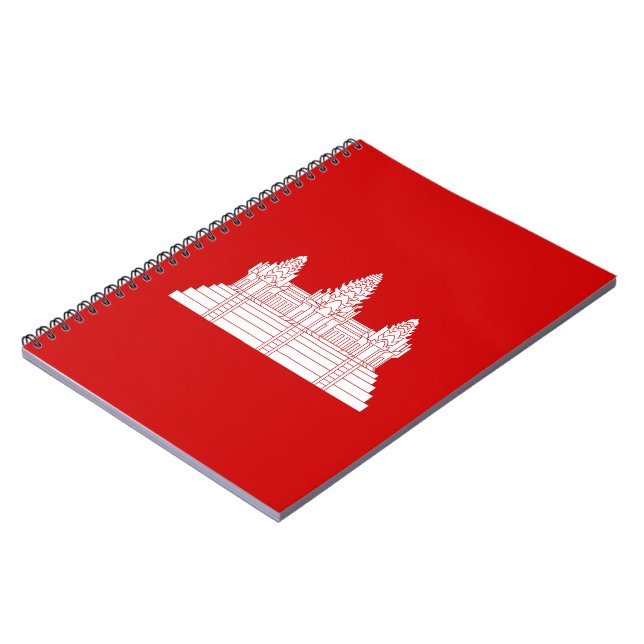 Angkor Wat Ver.2.0. Khmer Temple Anteckningsbok Med Spiral (Vänstra Sidan)