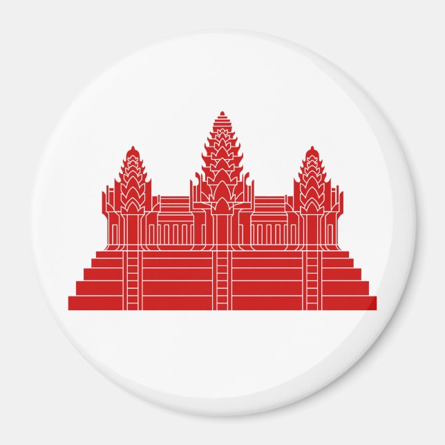 Angkor Wat Ver.2.0. Khmer Temple Magnet (Framsidan)