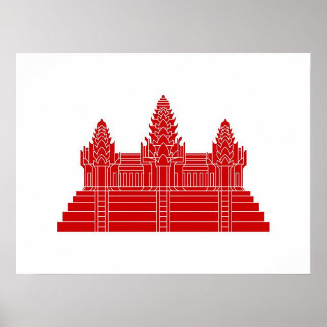 Angkor Wat Ver.2.0. Khmer Temple Poster (Framsidan)